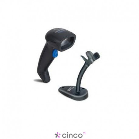 Leitor de Código de Barras Quickscan QD2130 Linear, 1D, USB/Serial, Preto, QD2130-BKK1S