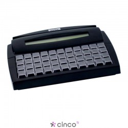 Teclado Gertec TEC-E44 USB Display Preto, 004.0872.7