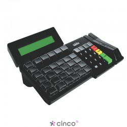 Teclado Gertec TEC-55 PS2 Leitor 2, Preto, 004.0796.0