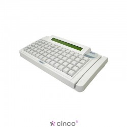 Teclado Gertec TEC-65 PS2, Display, Branco, 004.0646.8