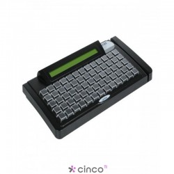 Teclado Gertec TEC-E65 PS2, Display, Preto, 004.0783.0