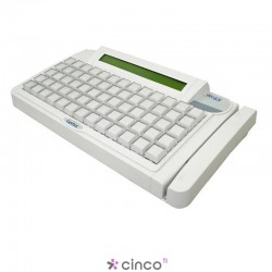 Teclado Gertec TEC-65 PS2, Leitor 2, Branco, 004.0643.7