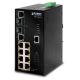 Switch 8-Port 10/100Mbps + 2-Port Gigabit TP/SFP Combo PoE Managed Industrial Switch with Wide Operating Temperature