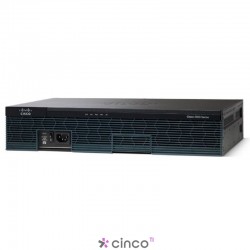 Roteador Cisco 2911 w/3 GE,4 EHWIC,2 DSP,1 SM,256MB CF,512MB DRAM,IPB