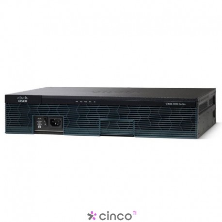 Roteador Cisco 2911 w/3 GE,4 EHWIC,2 DSP,1 SM,256MB CF,512MB DRAM,IPB