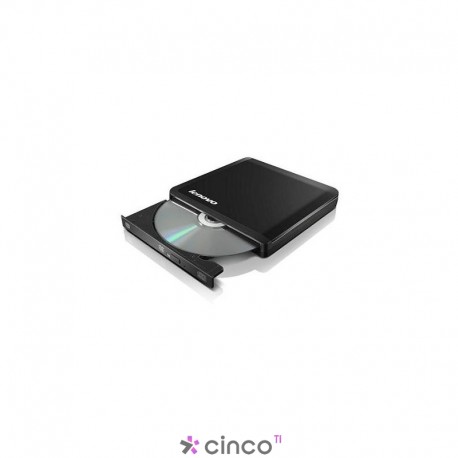 Graveur DVD USB Externe Lenovo 0A33988 - Slim, Noir - Lecture/écriture CD/DVD