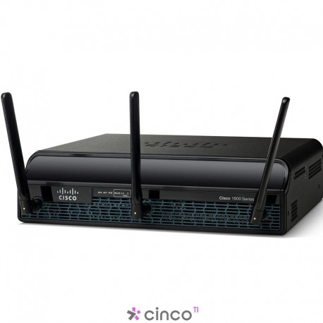 Roteador Cisco 1941 w/2 GE,2 EHWIC slots,256MB CF,512MB DRAM,IP Base