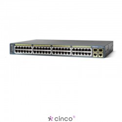 Switch Cisco Catalyst 2960 Plus 48 portas 10/100 PoE, WS-C2960+48PST-L
