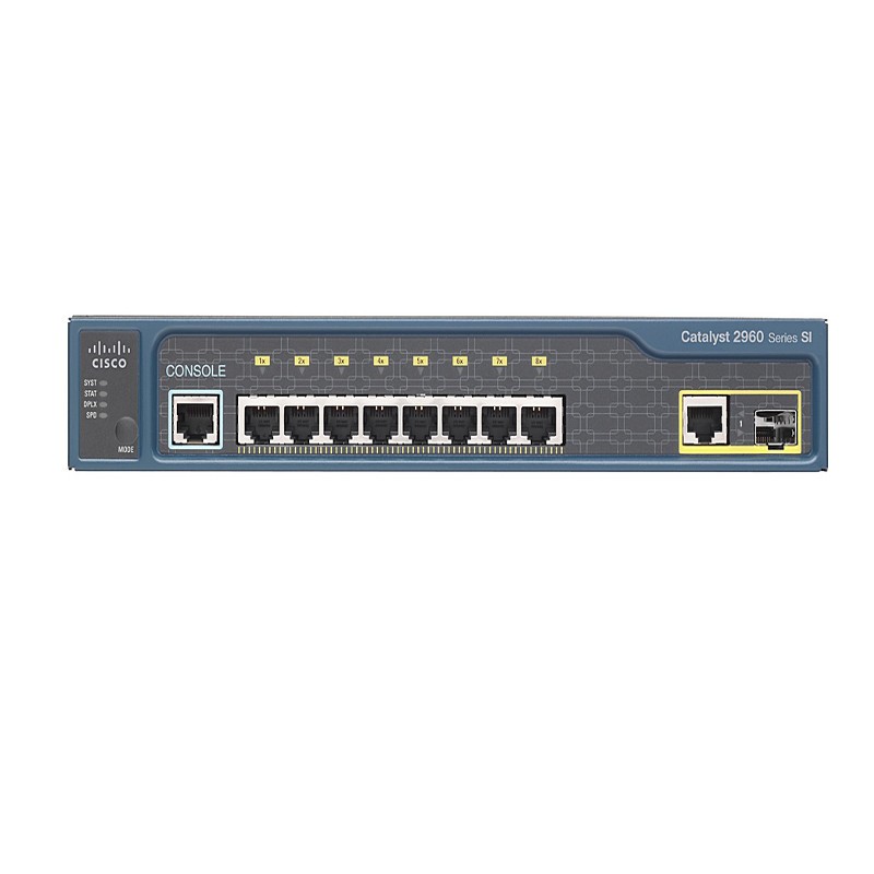 Switch Cisco 8 portas 10/100, 2 SFP, WS-C2960-8TC-L - Cinco TI