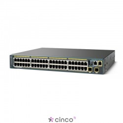 Switch Cisco, 48 portas 10/100/1000, WS-C2960S-48FPD-L
