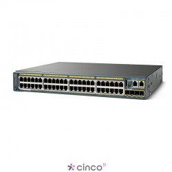 Switch Cisco 48 portas 10/100/1000, empilhável, WS-C2960S-48TD-L