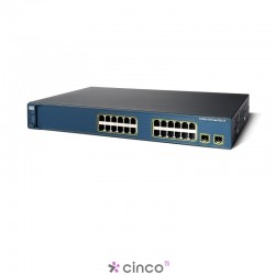 Switch Cisco, 24 portas 10/100/1000, 4 sfp, WS-C3560G-24PS-S