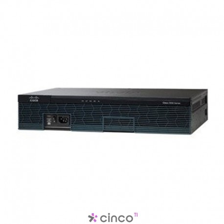 Roteador Cisco 2911, 3 Portas WAN Gigabite, 512MB DRAM, ETHERNET, CISCO2911BR-V/K9