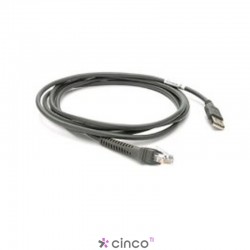 Cabo USB para Leitor de Código de Barras Motorola, 2.13 metros, CBA-U01-S07ZAR