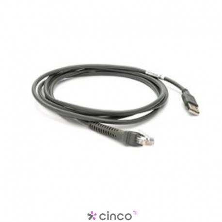 Cabo USB para Leitor de Código de Barras Motorola, 2.13 metros, CBA-U01-S07ZAR