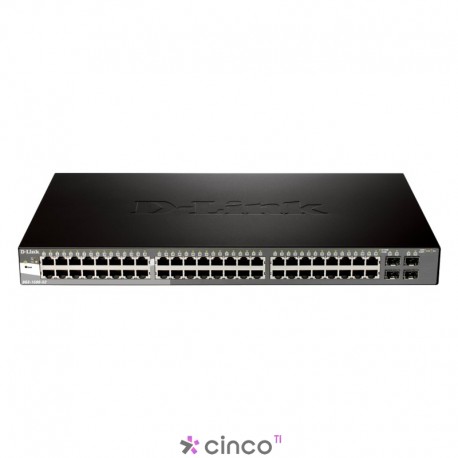 Switch D-Link SmartPro Gigabit 48 Portas, DGS-1500-52