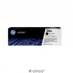 Cartucho toner para impressora HP M1120/P1505/M1522 laserjet (36A), Preto, CB436AB