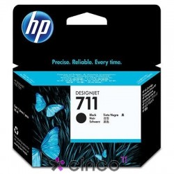 Cartucho HP 711, preto, caixa com 1 unidade, 90 ml, CZ133A