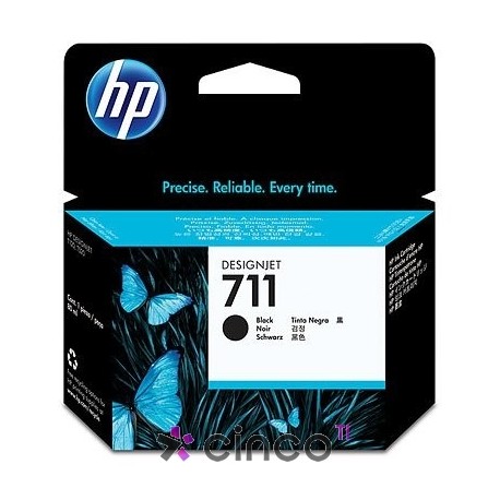 Cartucho HP 711, preto, caixa com 1 unidade, 90 ml, CZ133A