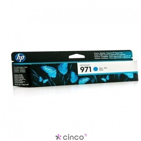 Cartucho de Tinta HP 970, Ciano, caixa com 1 unidade, CN622AM