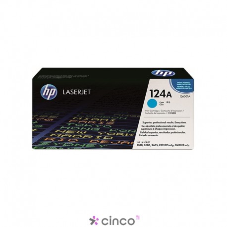 Cartucho toner para HP laserjet, Ciano, Caixa com 1 unidade, Q6001AB