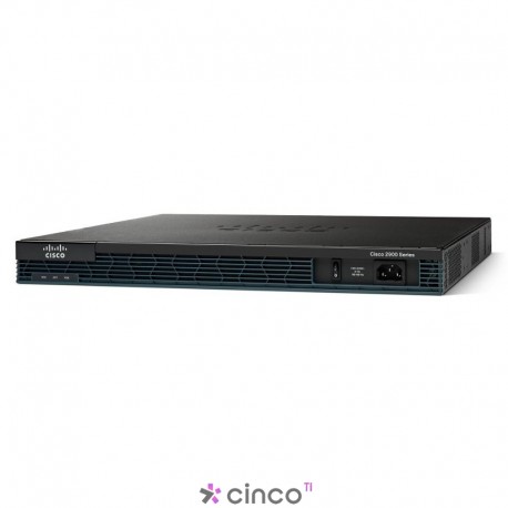 Roteador Cisco VPN rack-mountable, CISCO2901-HSEC+/K9