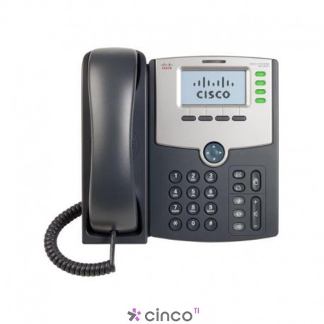 Telefonia IP Cisco, 4 Linhas IP com Switch 2 Portas, PoE e Display LCD, SPA504G