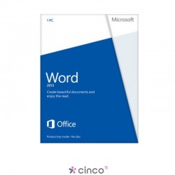 Licença Microsoft Word 2013, Individual, 059-08637