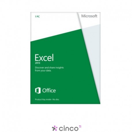 Licença Microsoft Excel 2013, Individual, 065-08133