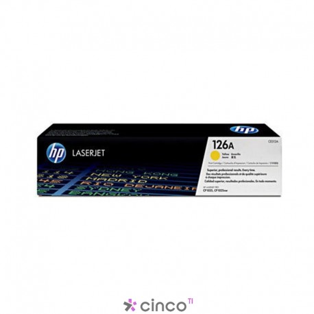 Cartucho Toner HP Amarelo CP1025, Rendimento 1000 páginas, CE312AB