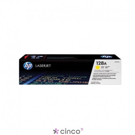 Cartucho toner para HP Amarelo 128A, Caixa com 1 unidade, CE322AB