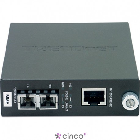 Conversor de 10/100BaseTX (RJ45) para 100BaseFX (SC) (110V)