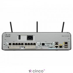 Roteador Cisco 1941 Router w/ 802.11 a/b/g/n FCC Compliant WLAN ISM CISCO1941W-A/K9