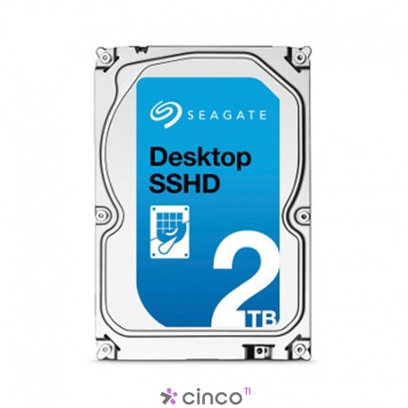 HD Interno Seagate Desktop SSHD Híbrido 2TB SATA 6Gb/s (ST2000DX001) 1CU164-500