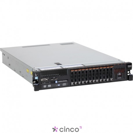 Servidor Lenovo x3750 M4, 2x Xeon 8C E5-4610v2 95W 2.3GHz/1600MHz/16MB, 2x8GB, O/Bay HS 2.5in SATA/SAS 8753B1U