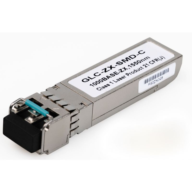 1000BASE-ZX SFP transceiver module for SMF, 1550-nm wavelength