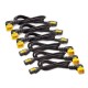 Kit de (6) Cabos de Energia, 10A, 100V-230V, IEC 320 C13 para IEC 320 C14 AP8706R-NA 