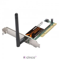 Placa de Rede D-Link Wireless AirPlus G 2.4GHz 54Mbps PCI