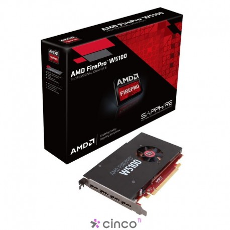 Placa de Vídeo AMD Firepro W5100 M1U43LA-AC4