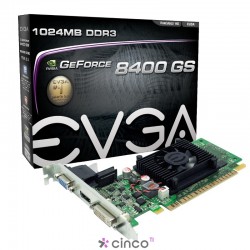 Placa de Vídeo EVGA GeForce 8400 GS 01G-P3-1302-LR