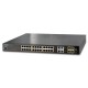 Switch Planet 24-Port 10/100/1000T 802.3at PoE + 4-Port Gigabit TP/SFP GS-4210-24P4C