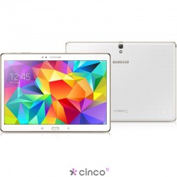 Tablet Samsung Galaxy Tab S 10.5 4G 16GB 4G Branco 10.5in Câmera 8MP Frontal 2.1MP SM-T805MZWAZTO