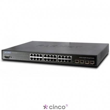 Switch Planet Ipv6 24-port Gigabit With 4-port Sftp Layer 2/4 48v WGSW24040R