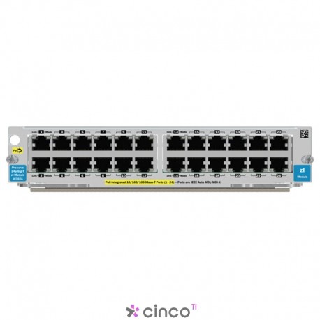 Switch Modular HP 24-portas 10/100/1000 PoE zl Módulo J8702A