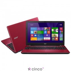 Notebook Acer (E5-571-34DV) 15.6" 4GB 500GB Intel Core i3-4005U Win 8.1 NX.MRAAL.007