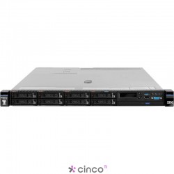 Servidor Lenovo System X3550 M5 (Rack 1U SFF) com 01x E5-2670v3 12C 2.3GHz, 16GB 546362U