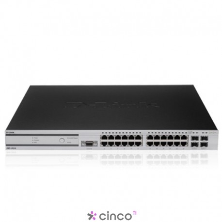 Switch Gerenciável 24 Portas Gigabit L2+ Unified Wireless PoE, 4 Combo SFP