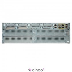 Roteador Cisco Modular com 3 Portas WAN Gigabit + 2 SFP + IOS UC CISCO3945-V/K9