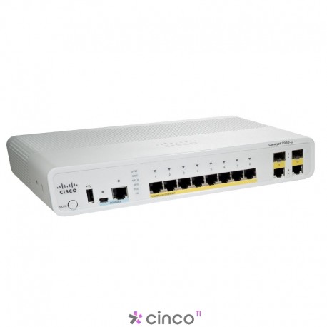 Switch Catalyst Cisco 8 Portas WS-C3560CPD-8PT-S