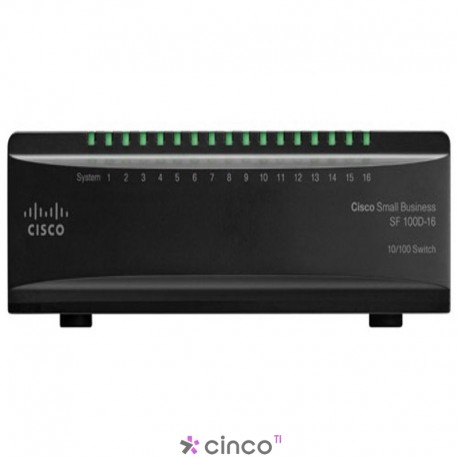  Switch Desktop Linksys Instant Etherfast com 16 portas 10/100, não gerenciável